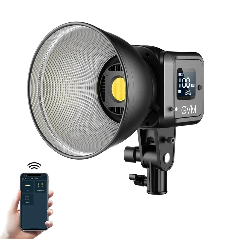 GVM SD80D 80w Bi-Color Spotlight Daylight（2-Light Kit）