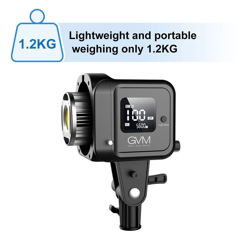 GVM SD80D 80w Bi-Color Spotlight Daylight（2-Light Kit）
