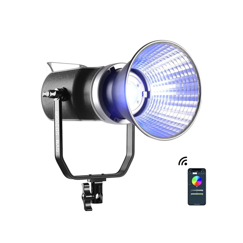 GVM SD200R RGB Bi-Color LED Video Light Monolight