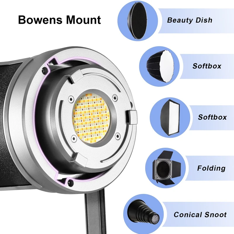 GVM SD200R RGB Bi-Color LED Video Light Monolight