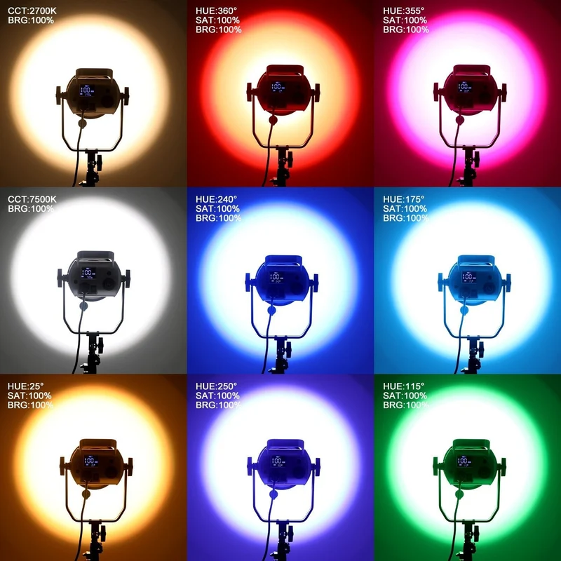GVM SD200R RGB Bi-Color LED Video Light Monolight