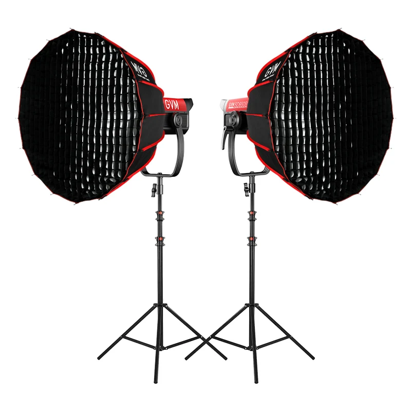 GVM PRO-SD650B 650W Bi-Color Monolight(V-mount & Mesh Bluetooth)（2-Light kit）