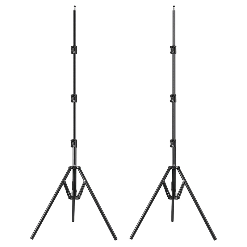 The GVM Foldable Aluminum Light Stands (2-Pack Set)