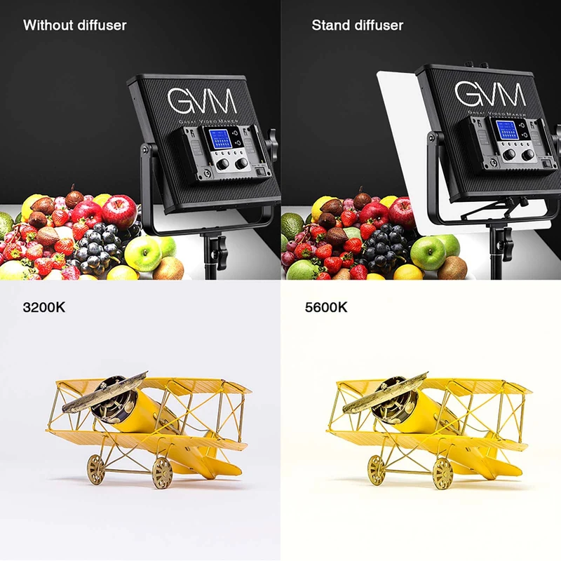 GVM-672S 40W High Beam High Brightness Bi-Color LED VIdeo Soft Light