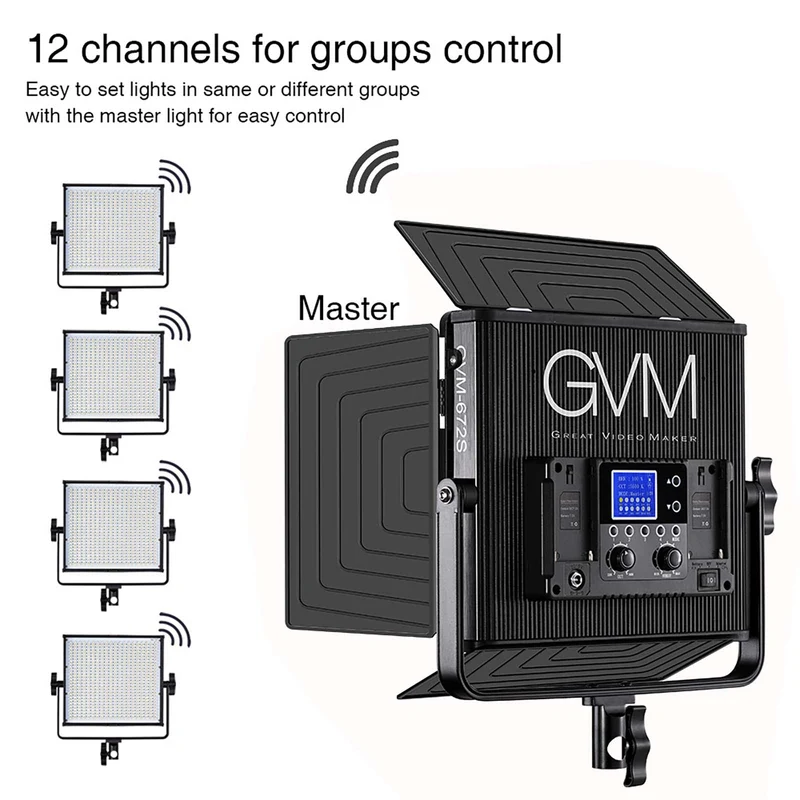GVM-672S 40W High Beam High Brightness Bi-Color LED VIdeo Soft Light