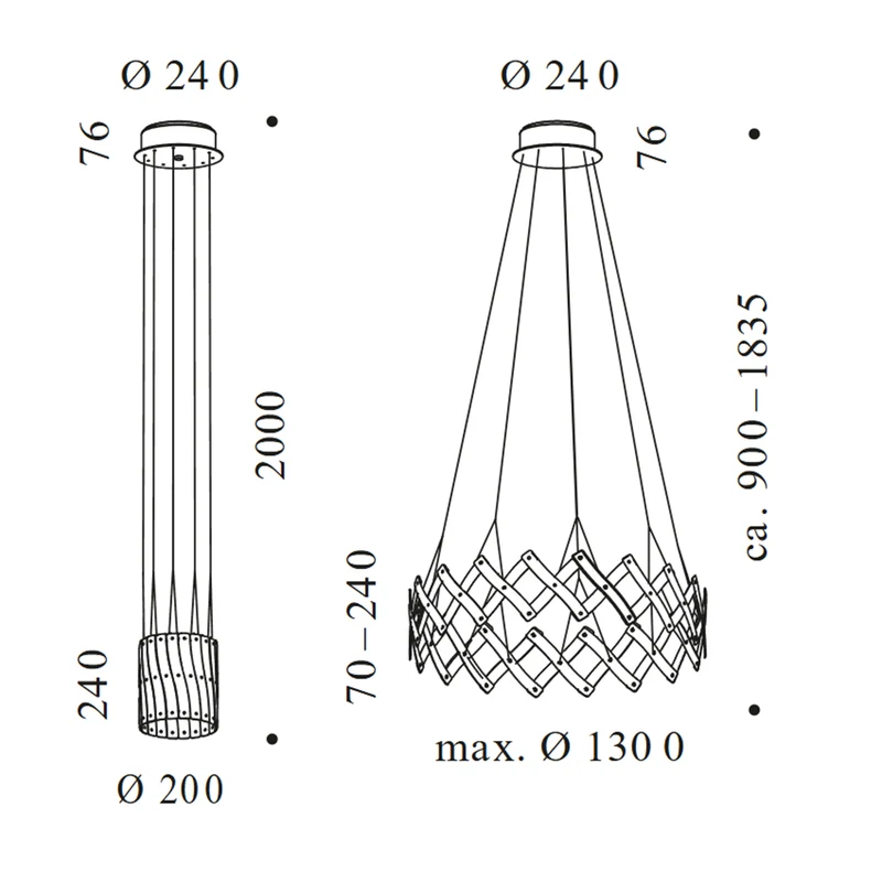 ZOOM 1 LED Pendelleuchte
