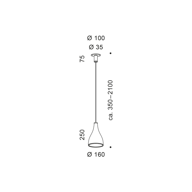 ONE EIGHTY L LED Pendelleuchte