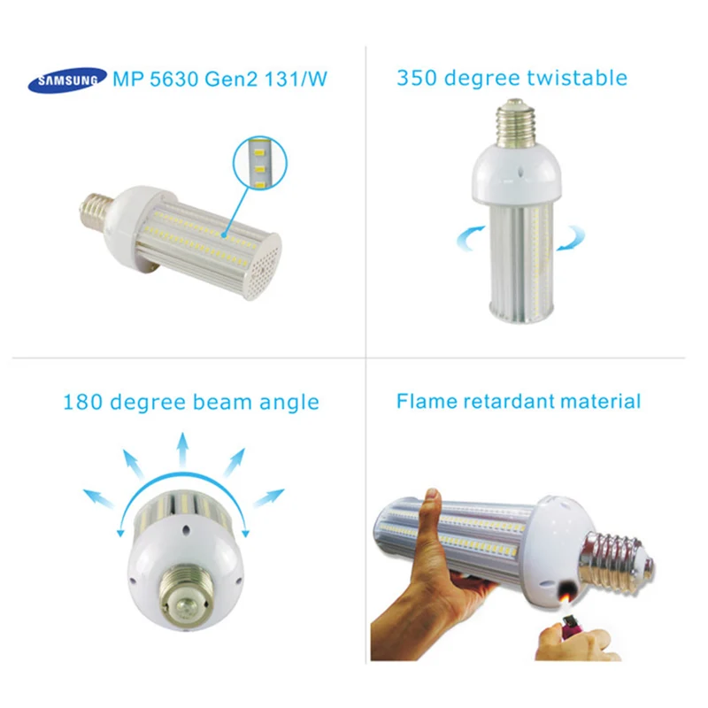 LED Gatulampa 180° 30W