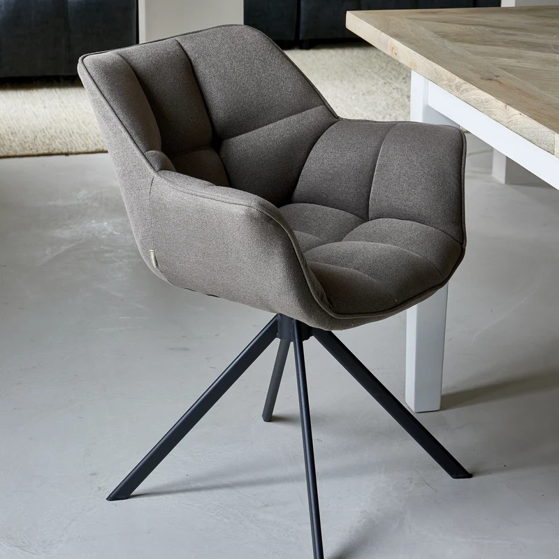 Stuhl Carnaby DAC Turn Leg DarkTaupe