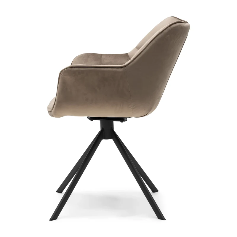 Stuhl Carnaby DAC Turn Leg Vel GlMink