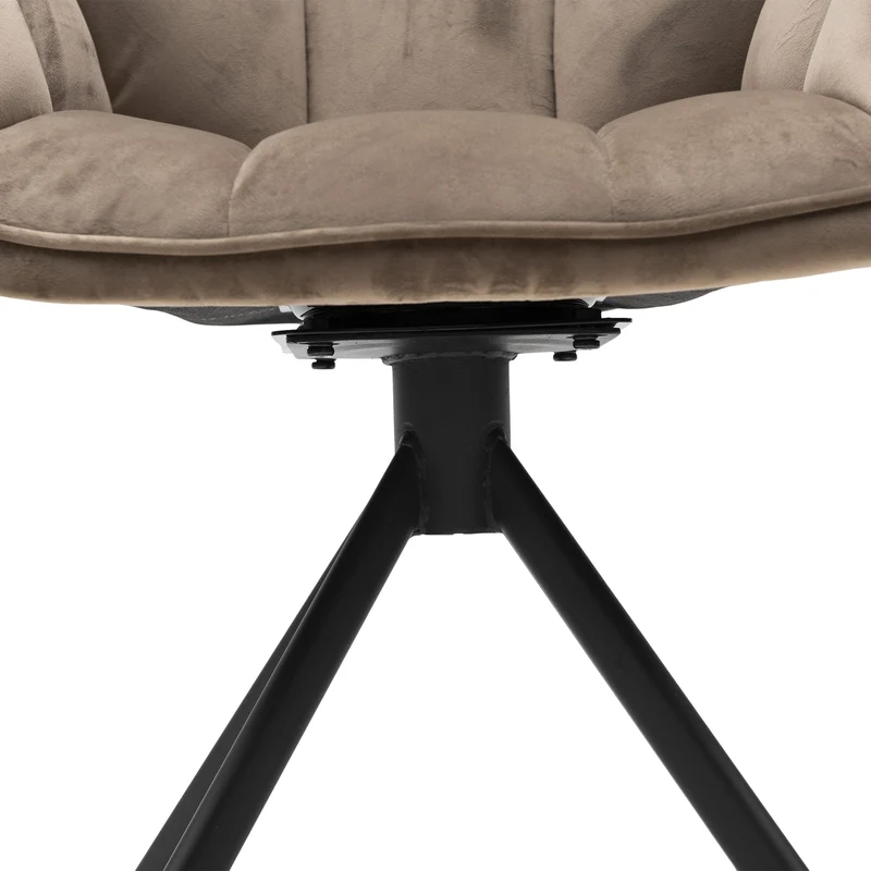 Stuhl Carnaby DAC Turn Leg Vel GlMink