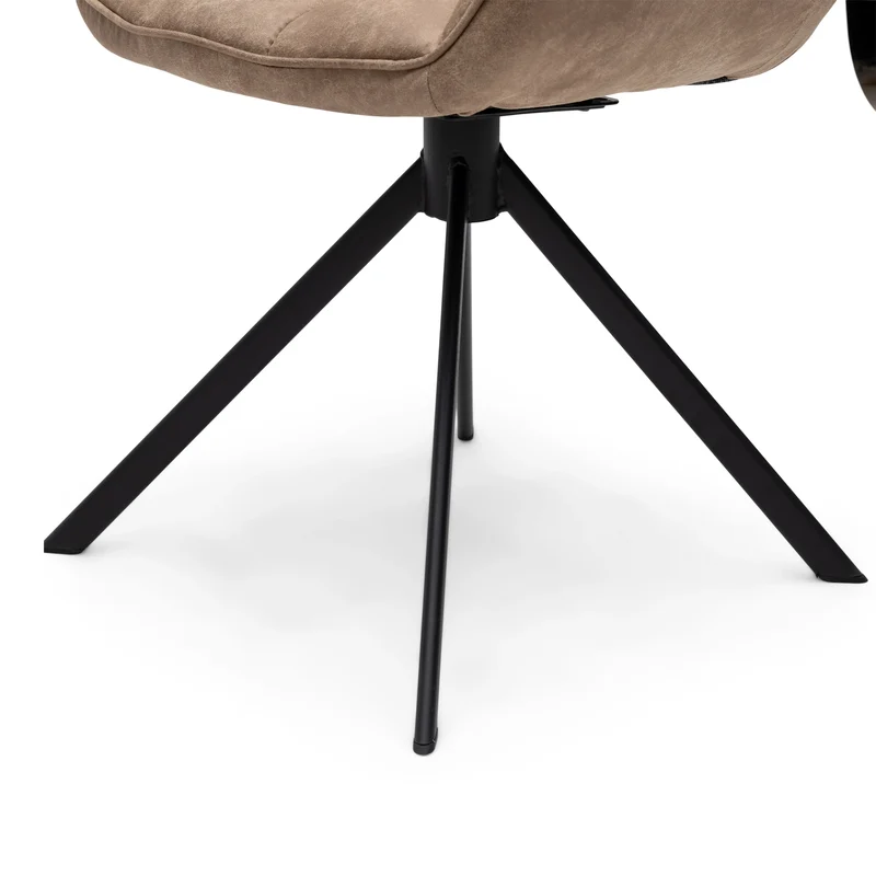 Stuhl Carnaby DAC Turn Leg Pel Camel