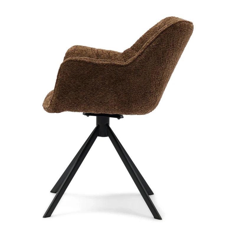 Stuhl Carnaby DAC Turn Leg Umber Brown