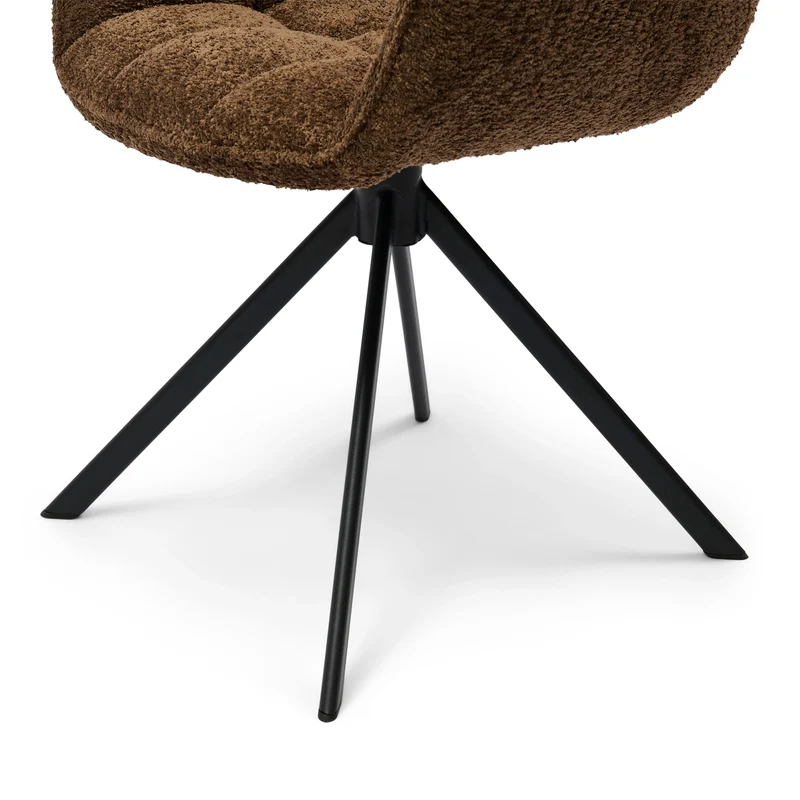 Stuhl Carnaby DAC Turn Leg Umber Brown
