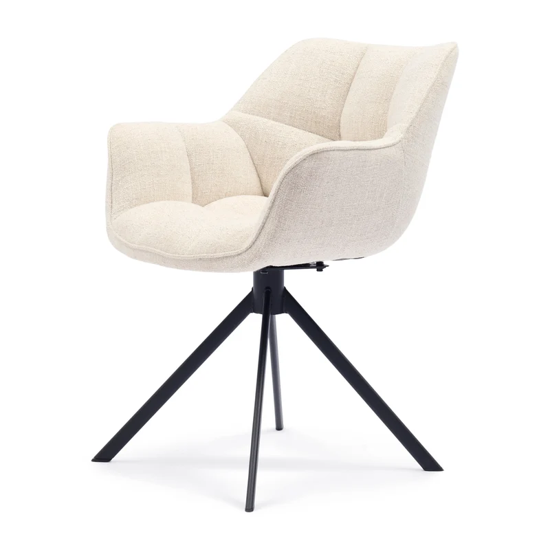 Stuhl Carnaby DAC Turn Leg IvoryWhite