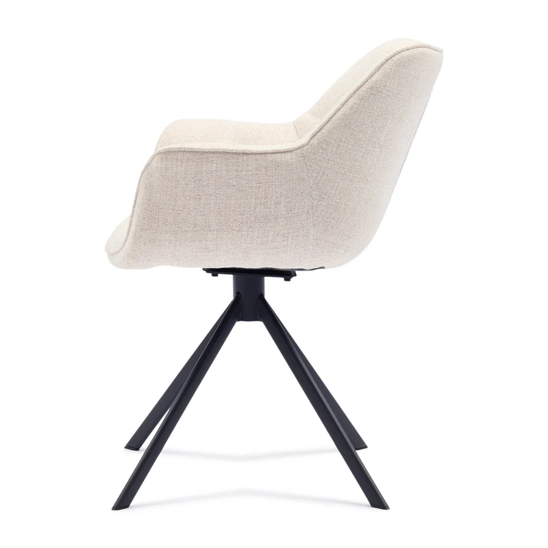 Stuhl Carnaby DAC Turn Leg IvoryWhite