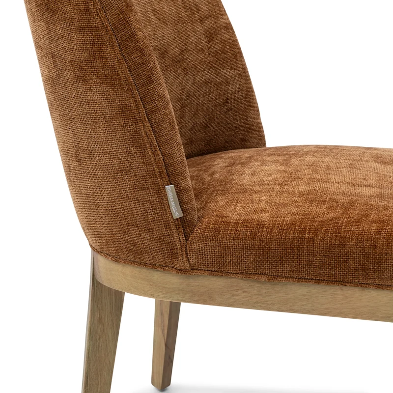 Riviera Maison Esszimmerstuhl Whistler – ohne Armlehnen Maroon Brown