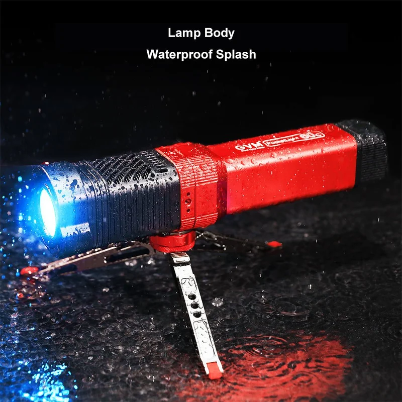GVM-PD60C Built-in Battery Model 60W Flashlight (RGB)