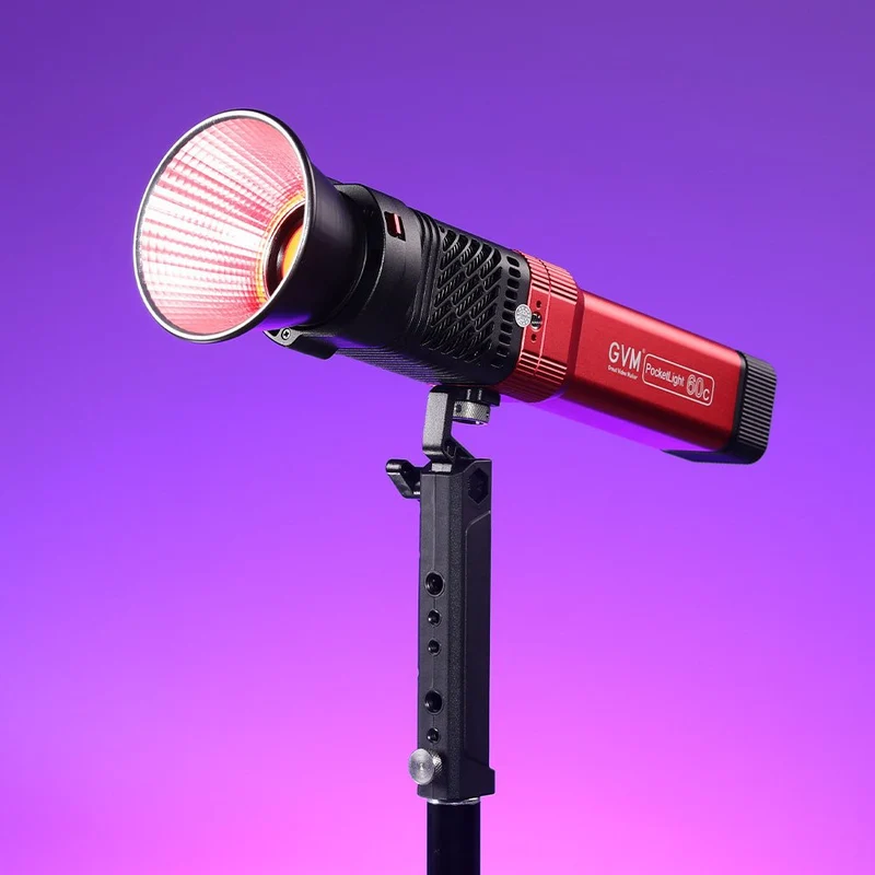 GVM-PD60C Built-in Battery Model 60W Flashlight (RGB)