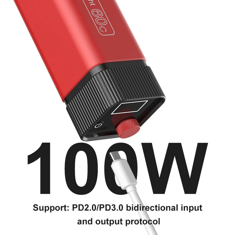 GVM-PD60C Built-in Battery Model 60W Flashlight (RGB)