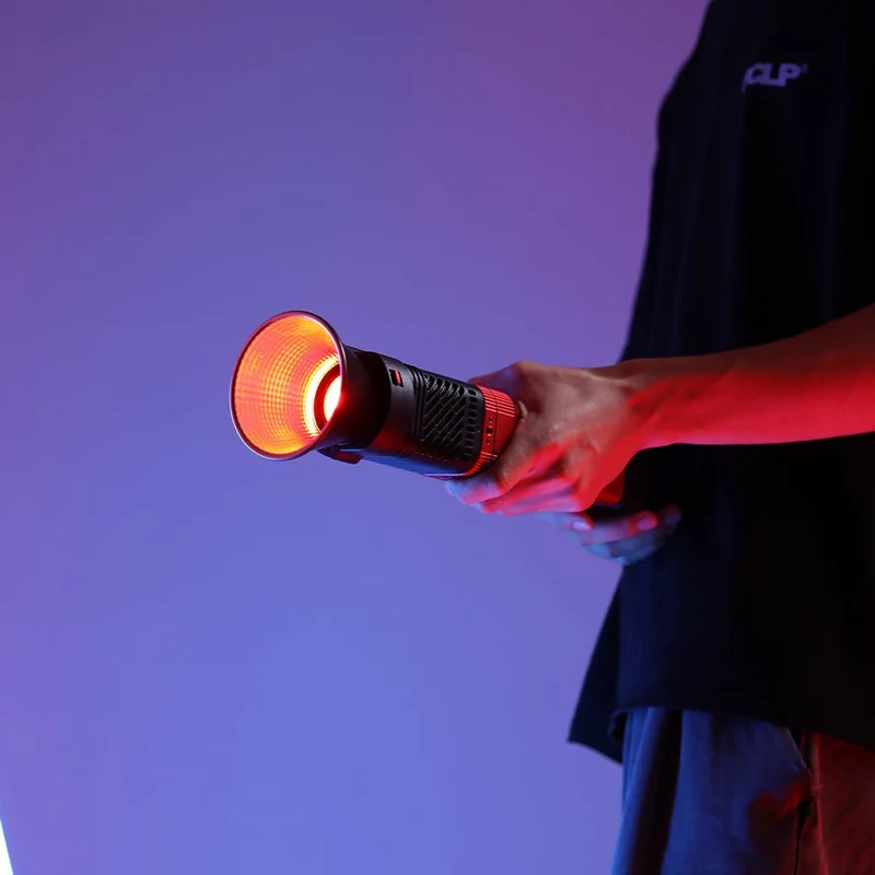 GVM-PD60C Built-in Battery Model 60W Flashlight (RGB)