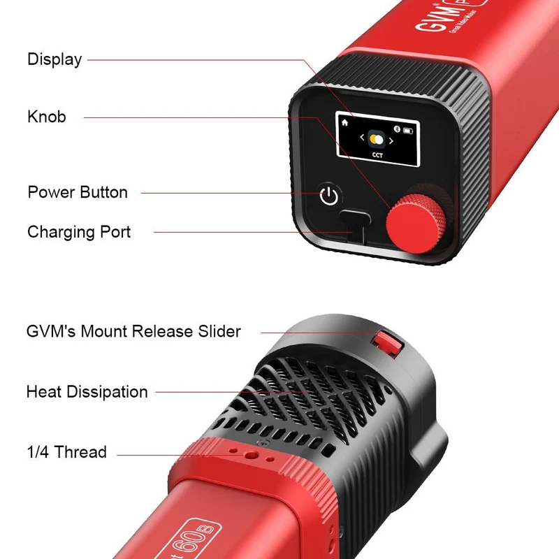 GVM PD60B Bi-Color Pocket LED Monolight (3-Light Kit)