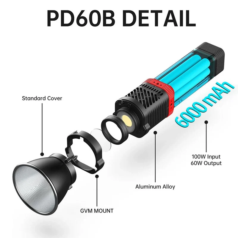 GVM PD60B Bi-Color Pocket LED Monolight (3-Light Kit)