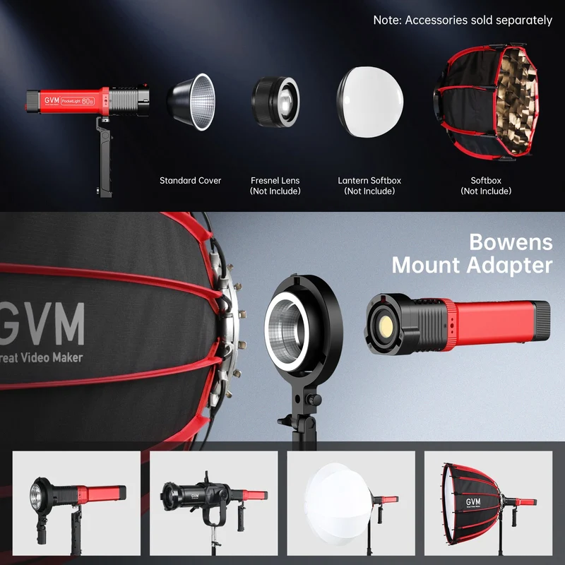 GVM PD60B Bi-Color Pocket LED Monolight (3-Light Kit)