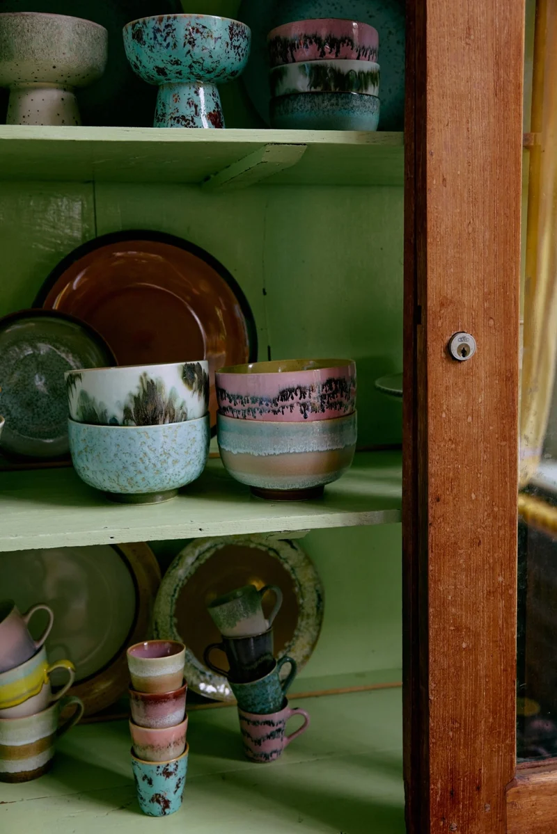 70's Ceramics: Schale Verdigris