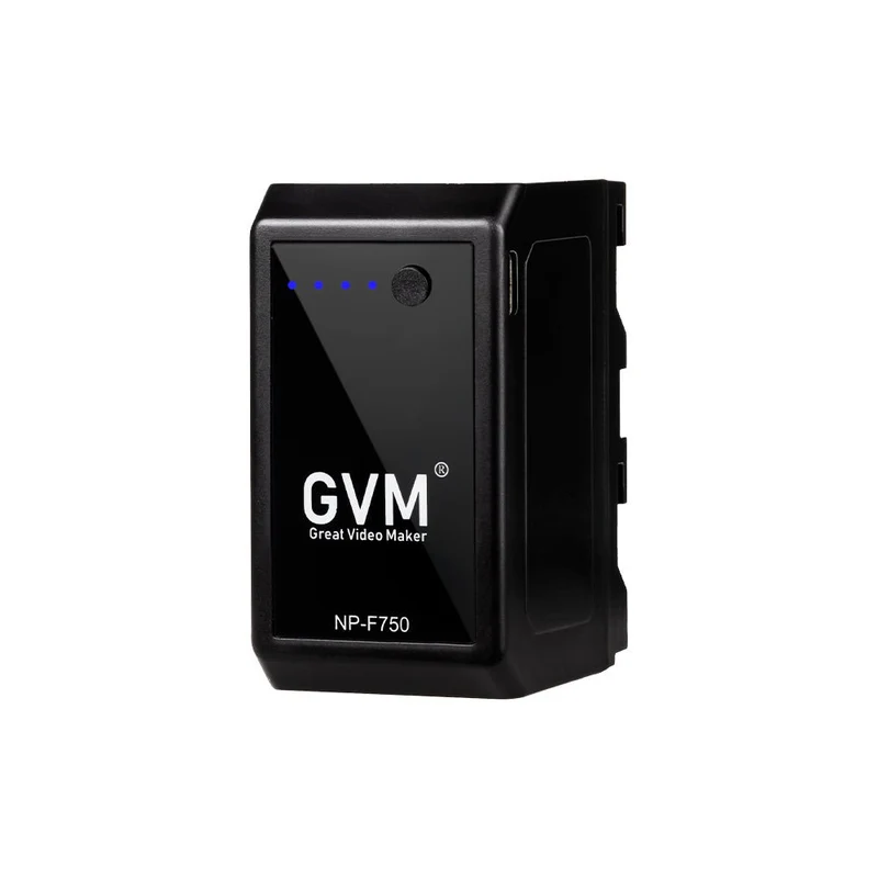 GVM NP-F750 II 2-Battery Kit with USB-C Cables (4400mAh, 2-Pack)