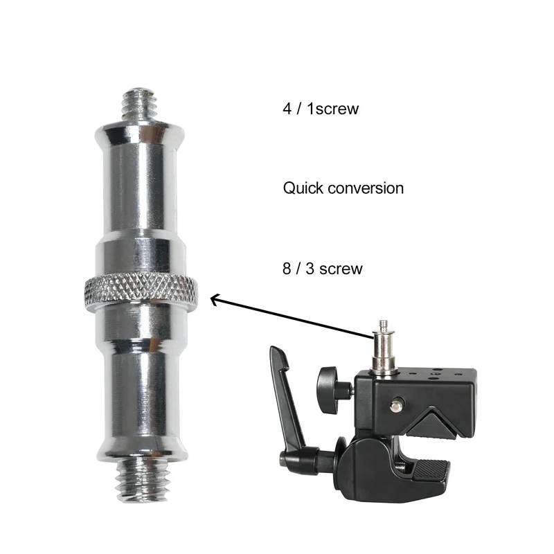 GVM Super Clamp with Reversible 1/4″-20 to 3/8″-16 Stud