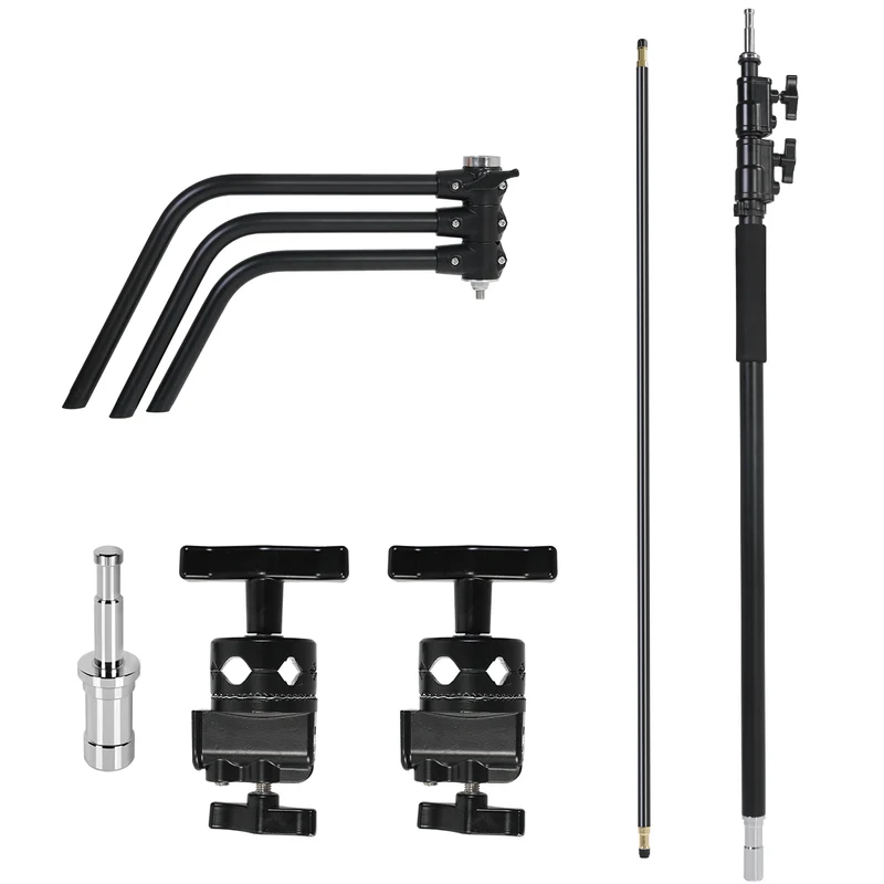 GVM C320 Turtle Base C-Stand & Grip Arm Kit (10.5', Black)