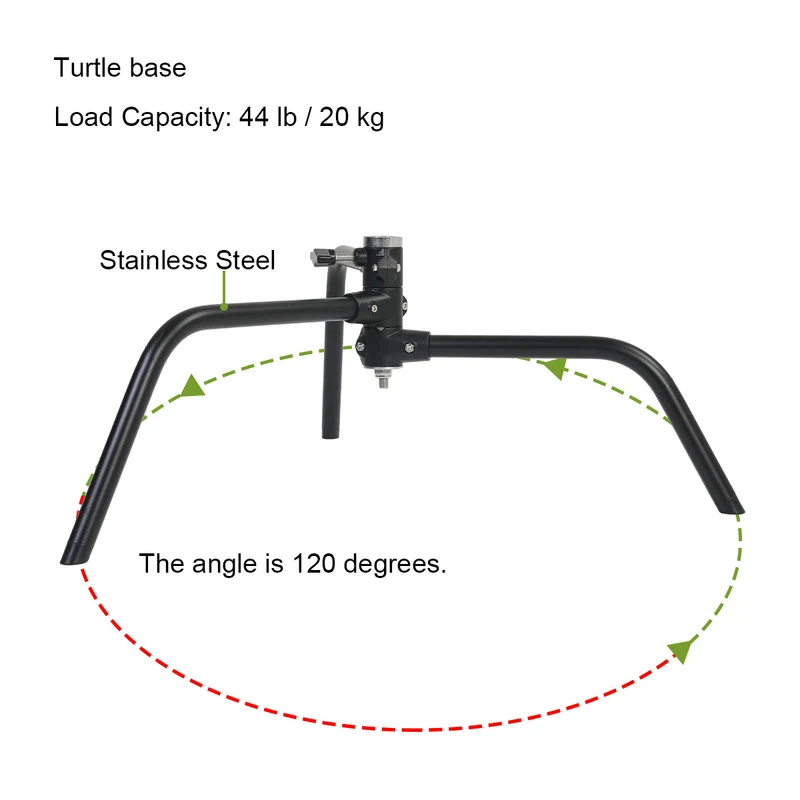 GVM C320 Turtle Base C-Stand & Grip Arm Kit (10.5', Black)