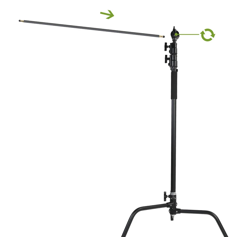 GVM C320 Turtle Base C-Stand & Grip Arm Kit (10.5', Black)
