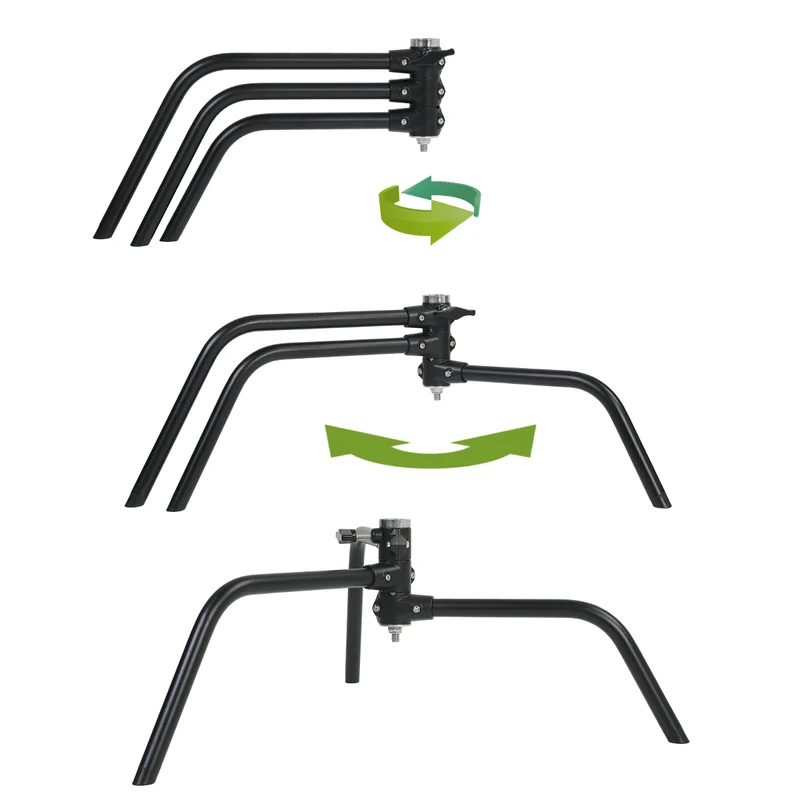 GVM C320 Turtle Base C-Stand & Grip Arm Kit (10.5', Black)