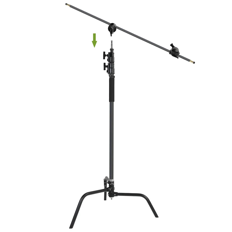 GVM C320 Turtle Base C-Stand & Grip Arm Kit (10.5', Black)