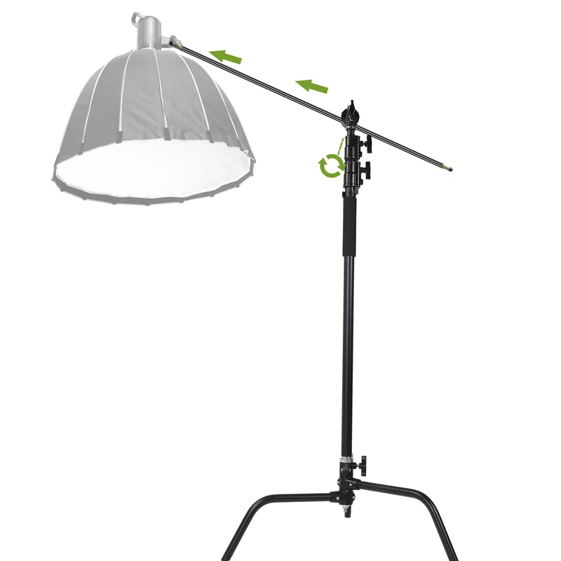 GVM C320 Turtle Base C-Stand & Grip Arm Kit (10.5', Black)
