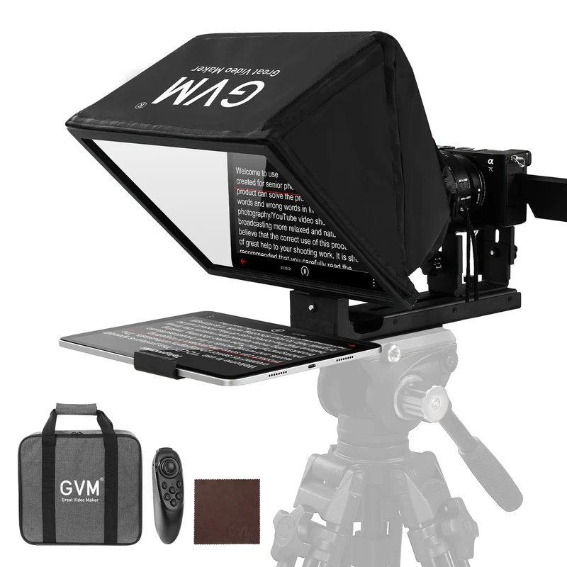 GVM Teleprompter TQ-MA for Tablets & Smartphones with Remote Control