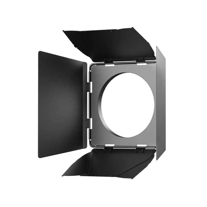 GVM FZ60 8-Leaf Barndoors for F60 Fresnel & Pro SD400B/SD500B/SD650B LED Video Lights - Variable Beam Control