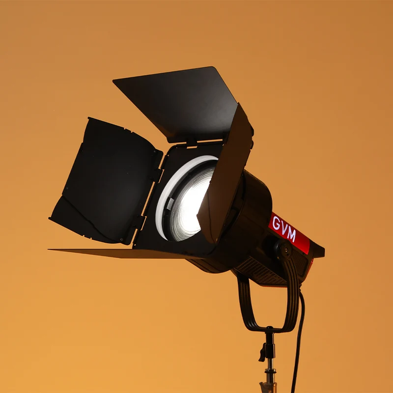 GVM FZ60 8-Leaf Barndoors for F60 Fresnel & Pro SD400B/SD500B/SD650B LED Video Lights - Variable Beam Control