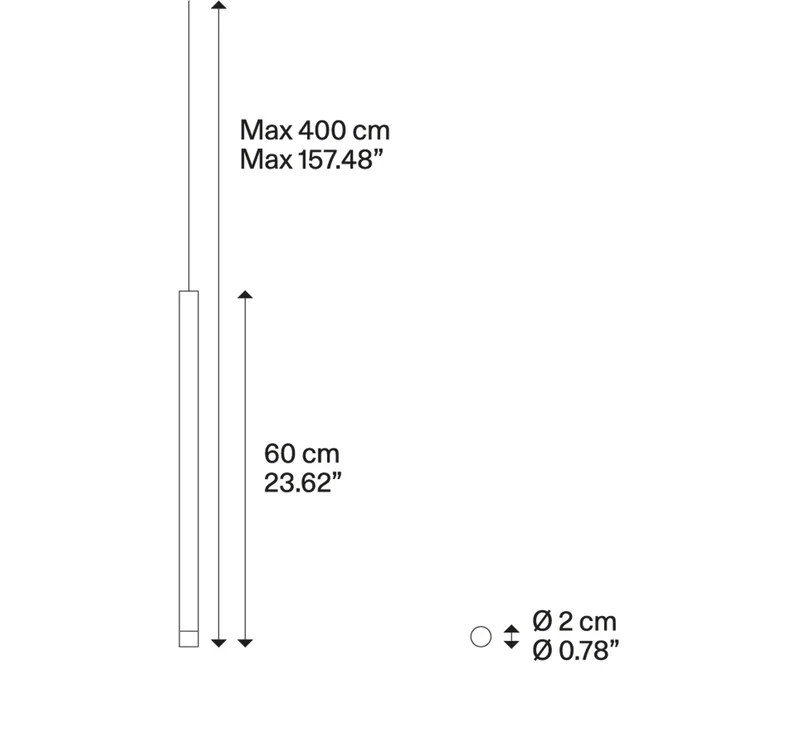 A-Tube Nano medium LED Pendelleuchte
