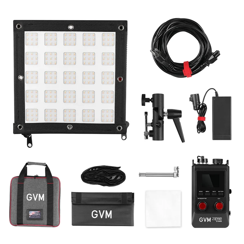 Zip Tile Z100B 100W Bicolor can be spliced, portable, support USB-C firmware upgrade modular led light mat