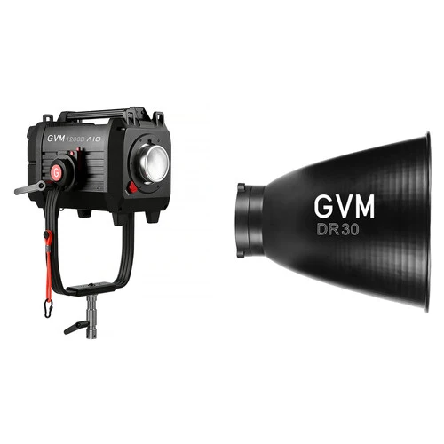 GVM 1200B AIO 1200W Film Lighting Equipment Bi-Color Integrated DMX Bicolor Spotlight