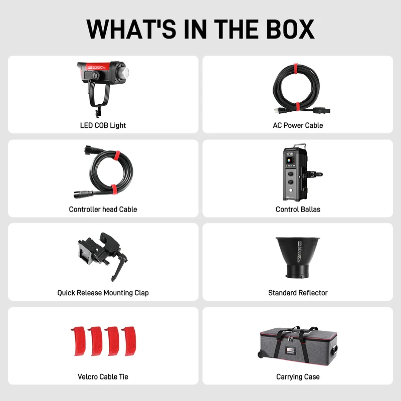 GVM PRO SD650C 650W High Power RGB&Bi-Color Led Movie Lights