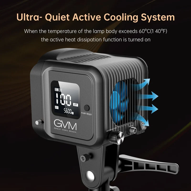GVM SD80D 80w Bi-Color Outdoor Portable Spotlight（BOGO)