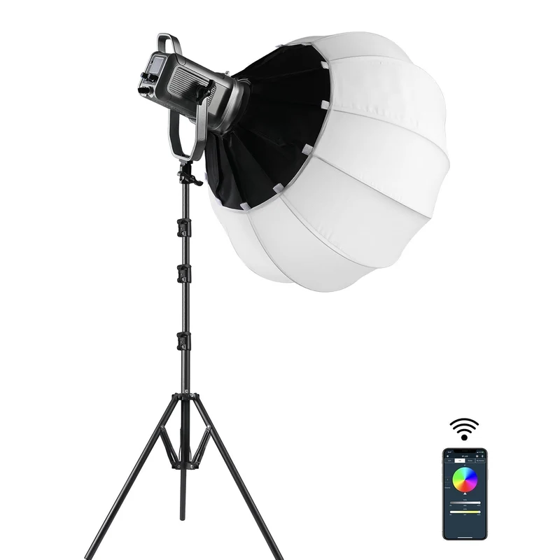 GVM 150W RGB/Bi-Color LED Video Light Kit with Lantern Softbox(Buy 1 Get 1 Free)(add 2 lights to cart)