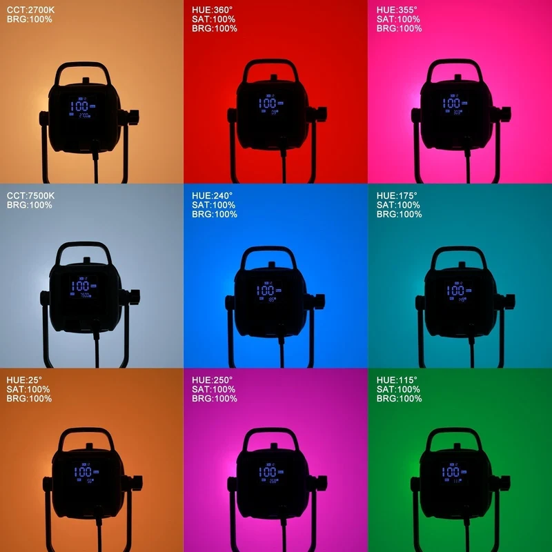 GVM 150W RGB/Bi-Color LED Video Light Kit with Lantern Softbox(Buy 1 Get 1 Free)(add 2 lights to cart)