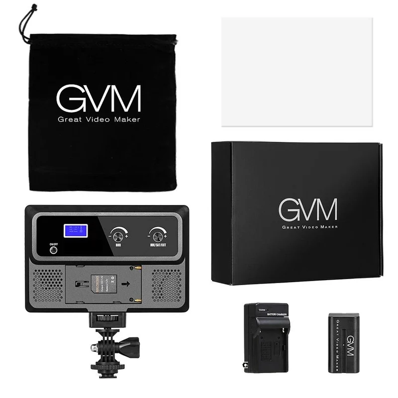 GVM-RGB-10S Professional Video RGB on Camera Video Light with Control Knob