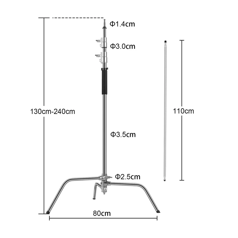 GVM C240 Turtle Base C-Stand & Grip Arm Kit(Buy 1 Get 1 Free)(Add 2 items to cart)