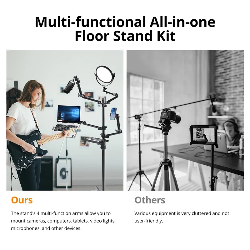 GVM-ZJ-Z2 Floor-standing Mobile Live Streaming Stand